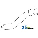 UJD11534     Upper Hose---Replaces R52426